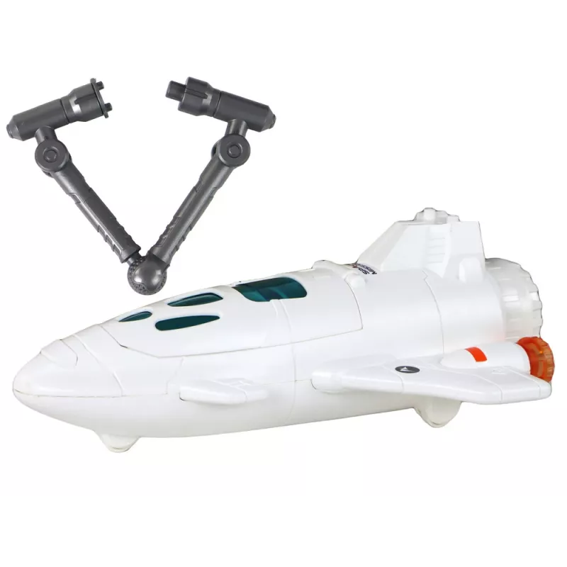 LEAN TOYS Space Mission Cosmos set de juego de 4 elementos – cohete, astronauta, rover y bandera (4 piezas, a partir de 3 años)