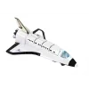 LEAN TOYS cohete espacial con nave de metal - retroceso, efectos de luz y sonido, set de juguete de vehículo aeroespacial