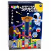 LEAN TOYS Bloques de construcción Space Track 153 piezas - Set 3D de pista de canicas a color con túneles y bolas