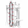 LEAN TOYS Bloques de construcción Space Track 153 piezas - Set 3D de pista de canicas a color con túneles y bolas