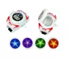 LEAN TOYS Set Space Warrior pistola láser sable de luz esposas lanzadiscos