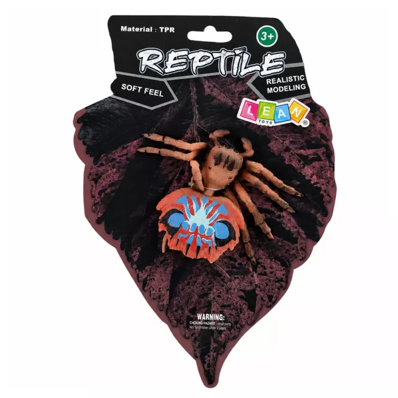 LEAN TOYS Spider Tarantula Figura de goma elástica realista 12 cm