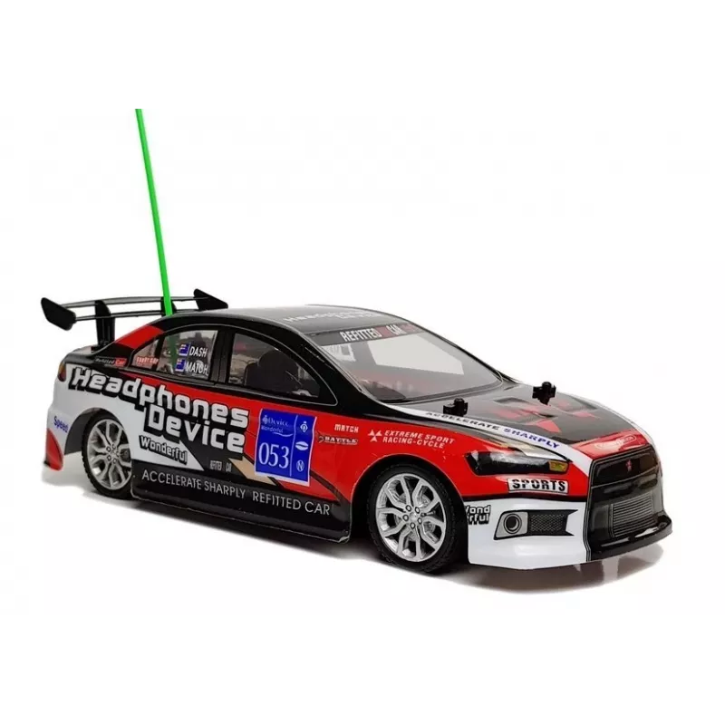 LEAN TOYS Coche deportivo de carreras teledirigido R/C 27MHz Rojo