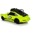 LEAN TOYS Coche deportivo 1:18 verde rueda de repuesto mando