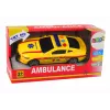 LEAN TOYS Coche deportivo Ambulancia Luces Sonido Amarillo