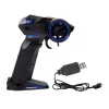 LEAN TOYS Moto deportiva 2.4G con control remoto, alcance 35 m, roja