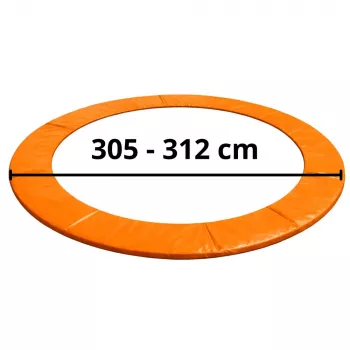 LEAN TOYS Cubierta de muelles para trampolín de 10ft, Azul, PVC resistente a los rayos UV, espuma EPE, correas elásticas, EN71, serie BEST