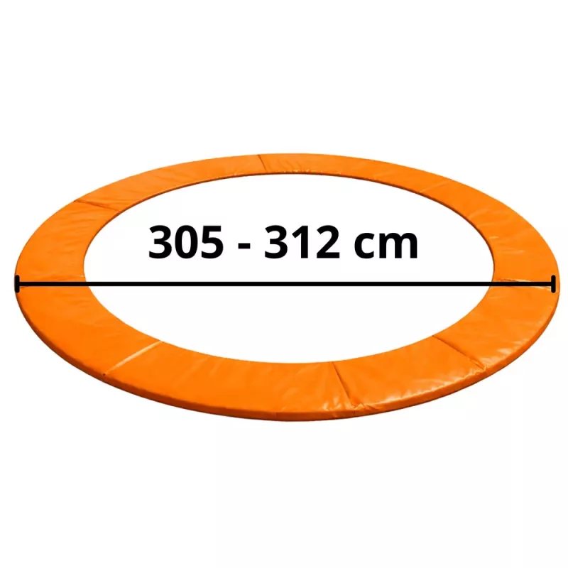 LEAN TOYS Cubierta de muelles para trampolín de 10ft, Azul, PVC resistente a los rayos UV, espuma EPE, correas elásticas, EN71, serie BEST