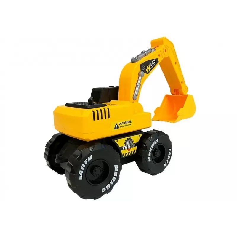 LEAN TOYS Excavadora con resorte Sonidos y luces