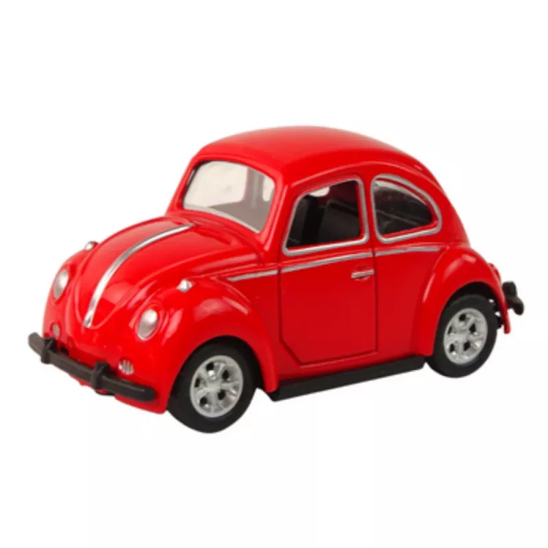 LEAN TOYS Spring Spring con motor de fricción escarabajo coche de pasajeros 6 colores