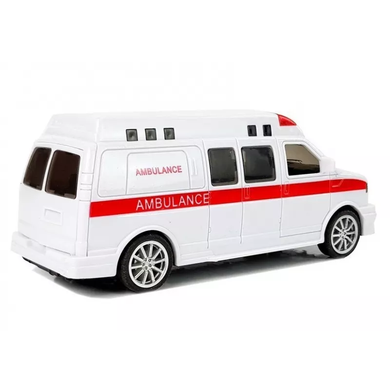LEAN TOYS Ambulancia con sonido, luz y sirena