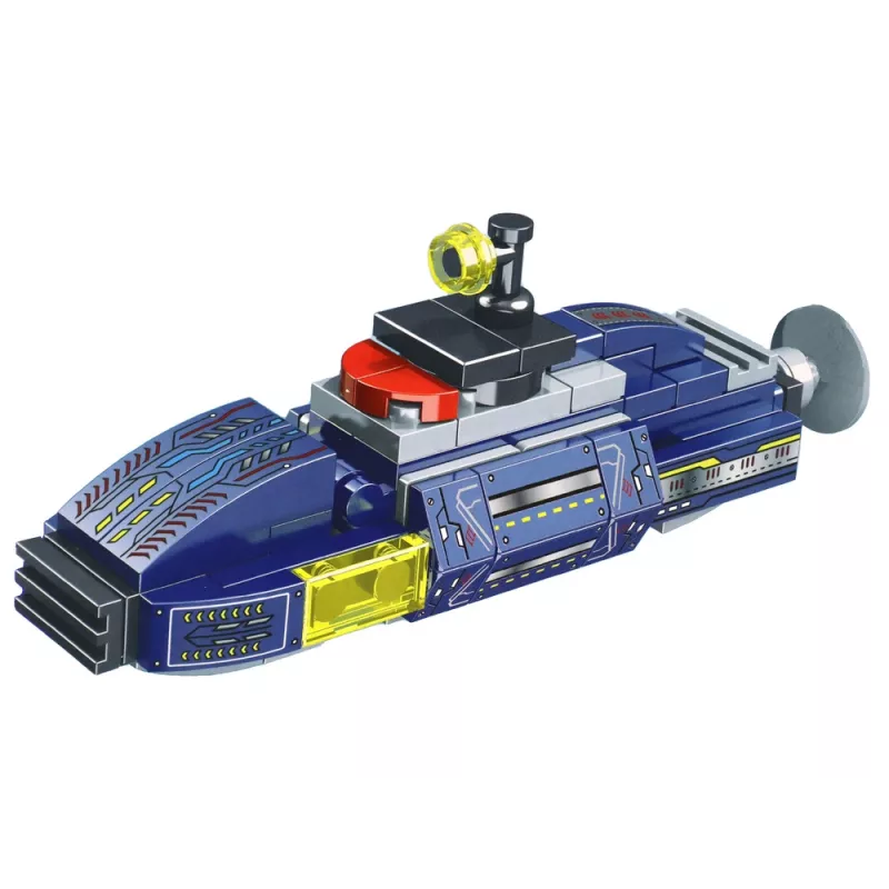LEAN TOYS Bloques de construcción Submarino 115 piezas Pegatinas de construcción