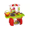LEAN TOYS Set de supermercado con cesta de la compra, balanza y alimentos