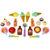 LEAN TOYS Set de dulces helado cupcakes salsas cucharas