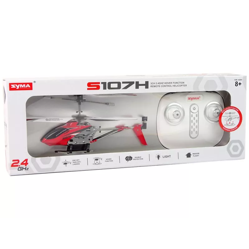 LEAN TOYS SYMA S107H Helicóptero RC 2.4G rojo