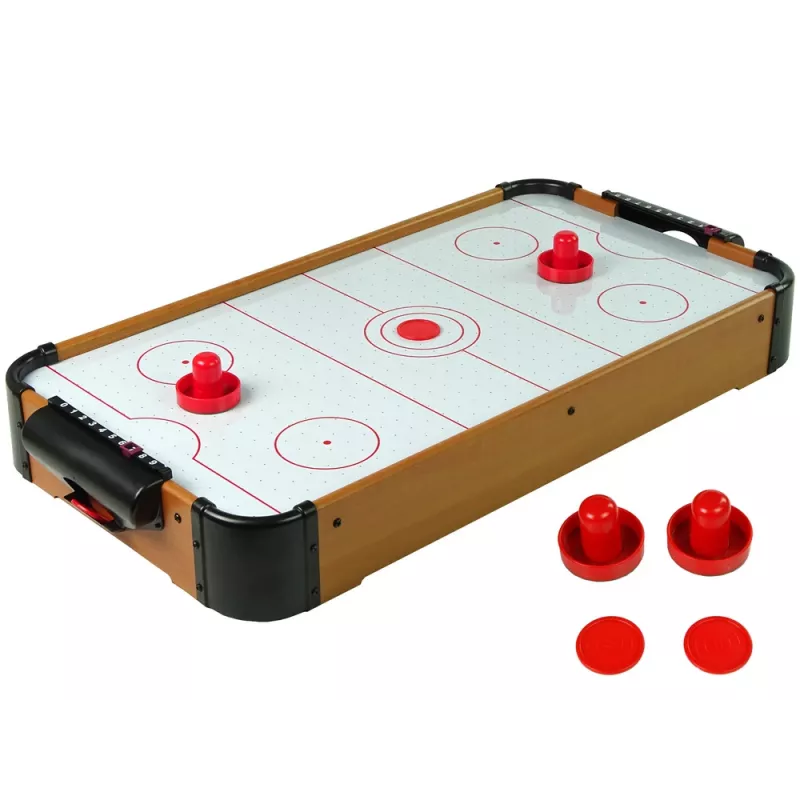 LEAN TOYS Juego de mesa air hockey disco y puntos