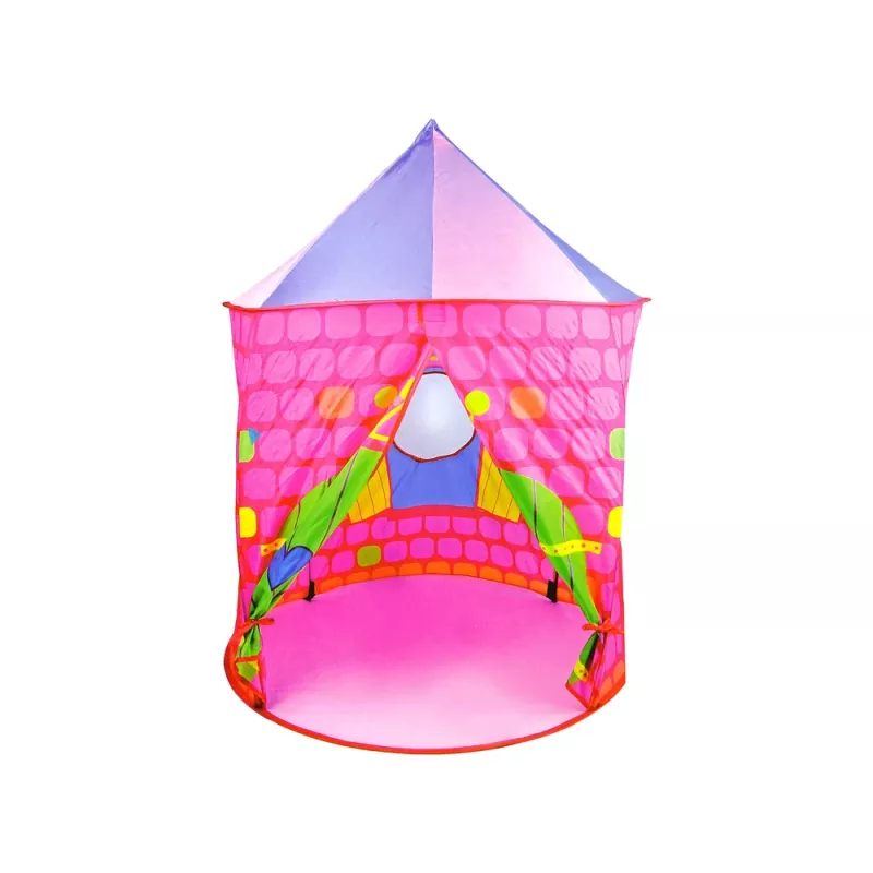 LEAN TOYS Tienda palacio castillo de princesas base para niños rosa