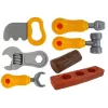LEAN TOYS Set de herramientas con mochila, taller naranja y gris