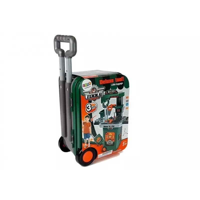 LEAN TOYS Set de herramientas en trolley taller sierra destornillador