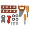 LEAN TOYS Set de herramientas en trolley taller sierra destornillador