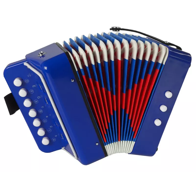LEAN TOYS Acordeón de juguete para pequeños músicos, azul (modelo 9423)