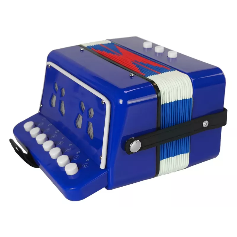 LEAN TOYS Acordeón de juguete para pequeños músicos, azul (modelo 9423)