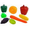 LEAN TOYS Mercado de juguete con carrito de compra, caja, escáner y alimentos