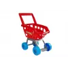 LEAN TOYS Mercado de juguete con carrito de compra, caja, escáner y alimentos