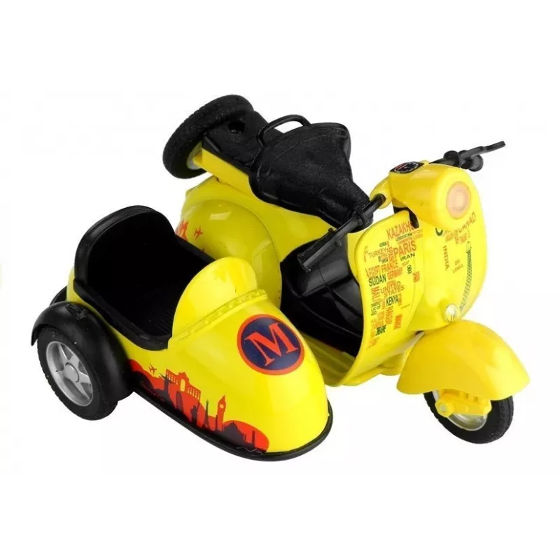 LEAN TOYS Moto de juguete 3 colores Luces Juego 1:14