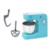 LEAN TOYS Robot de cocina planetario de juguete con 3 accesorios intercambiables, turquesa