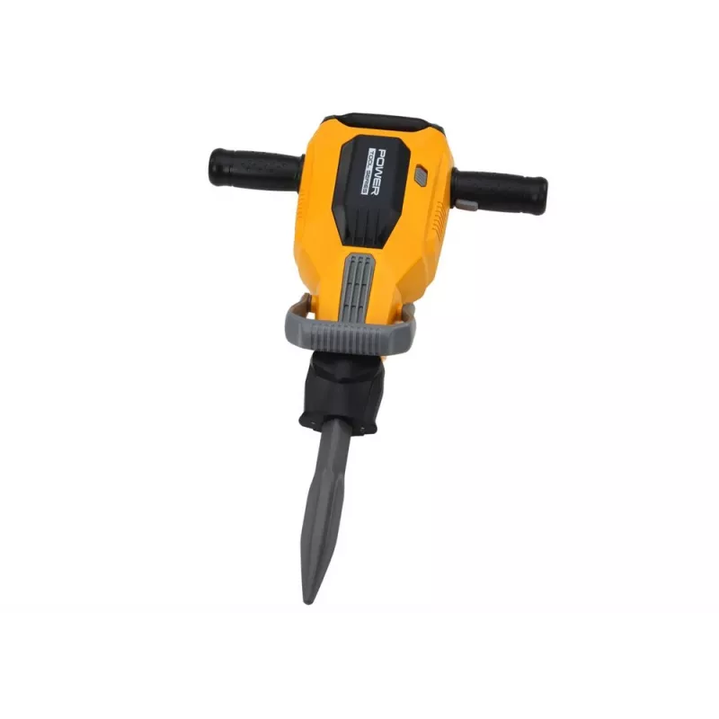LEAN TOYS Martillo neumático de juguete con casco y gafas – amarillo, a partir de 3 años, luz y sonido, set de 4 piezas