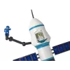 LEAN TOYS Misión espacial de juguete Plataforma de lanzamiento de cohete y astronautas 15 elementos