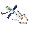 LEAN TOYS Misión espacial de juguete Plataforma de lanzamiento de cohete y astronautas 15 elementos