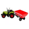 LEAN TOYS Tractor de granja con remolque de grano desmontable sonido verde