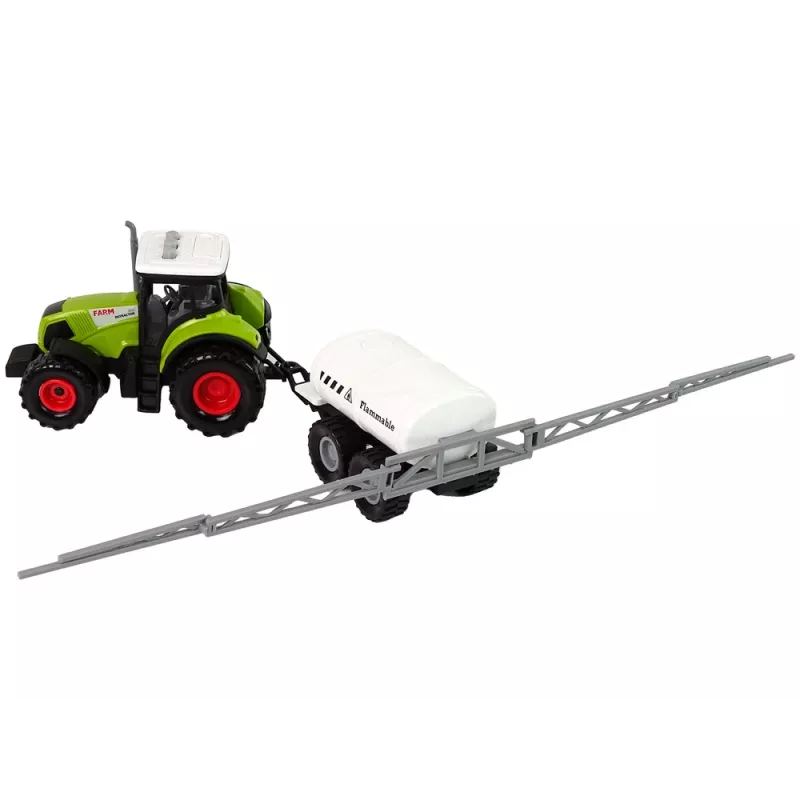 LEAN TOYS Tractor para niños con remolque coche de granja