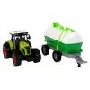 LEAN TOYS Tractor para niños con remolque cisterna de granja