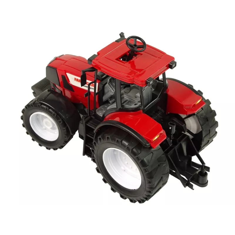LEAN TOYS Tractor volquete rojo tractor amarillo 50 cm