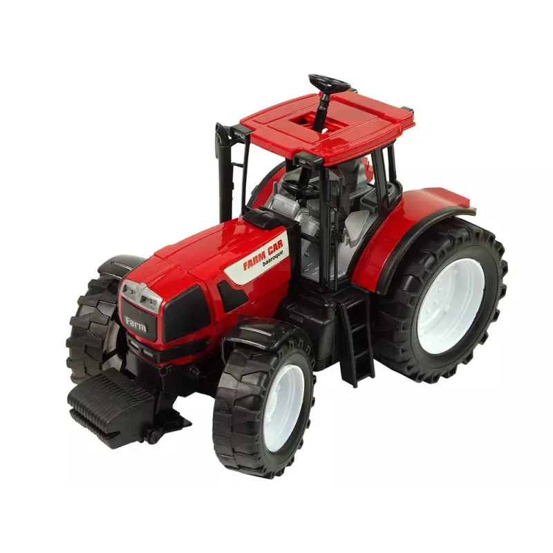 LEAN TOYS Tractor volquete rojo tractor amarillo 50 cm