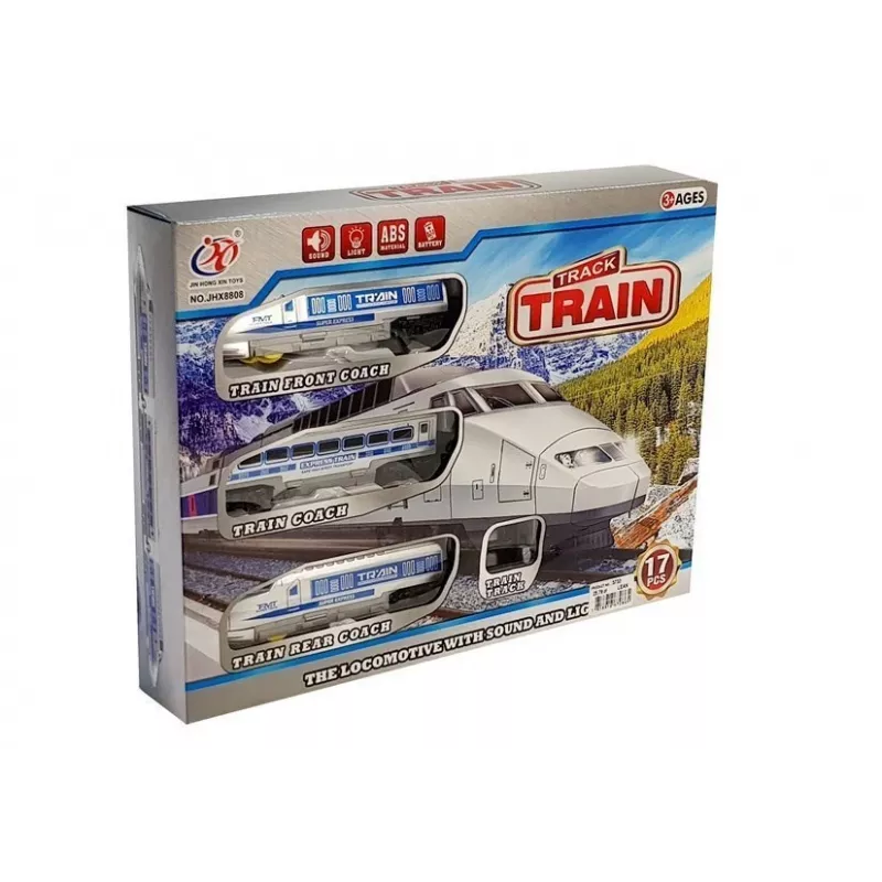 LEAN TOYS Tren a batería con luz y sonido