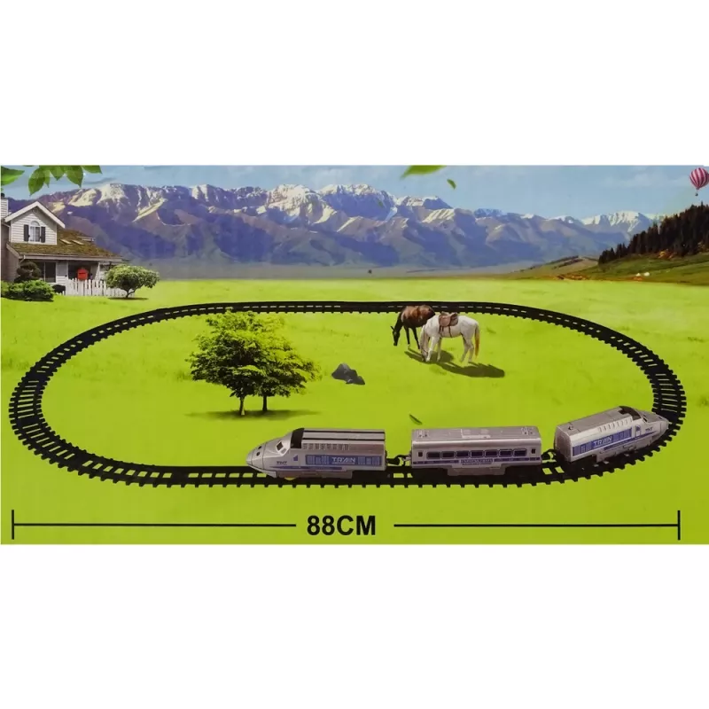 LEAN TOYS Tren a batería con luz y sonido