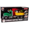 LEAN TOYS Camión grúa transporte contenedor de basura sonido