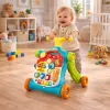 LEAN TOYS Andador empujador con correpasillos Mesa educativa Panel interactivo 5 en 1 Multicolor