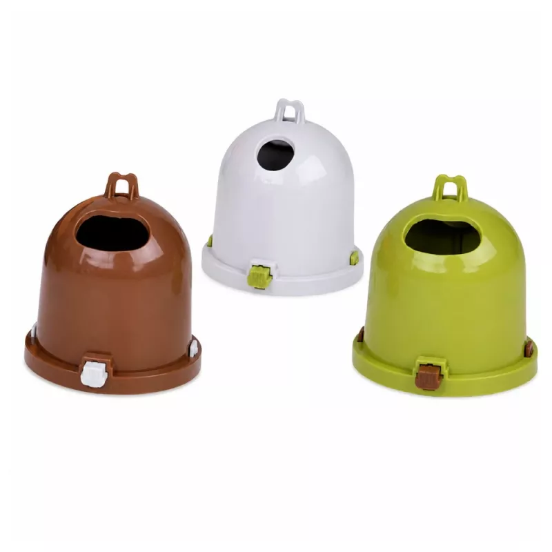 LEAN TOYS Camión de recogida de basura con grúa, contenedores, fricción, luz y sonido