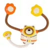 LEAN TOYS Juguete de baño oso astronauta ducha con circulación de agua y ventosas