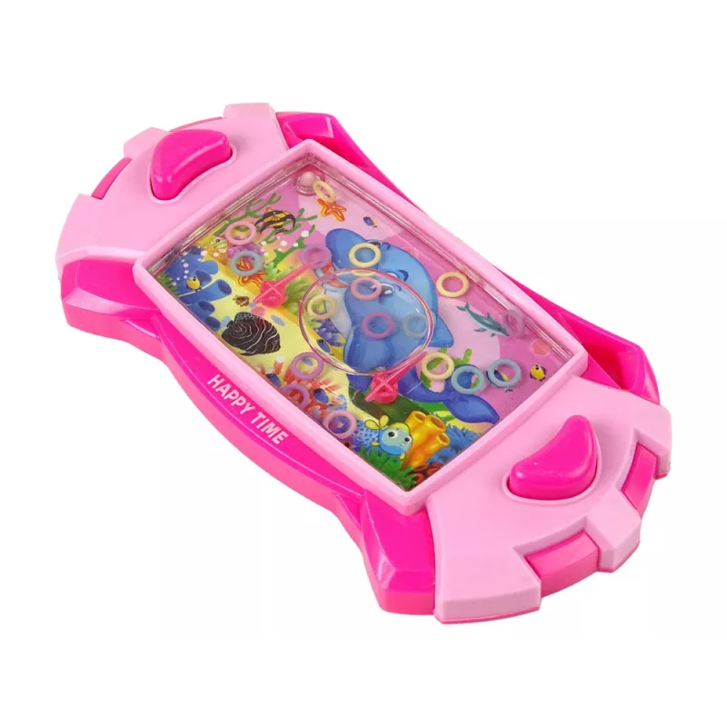 LEAN TOYS Consola de juegos arcade delfín de agua rosa