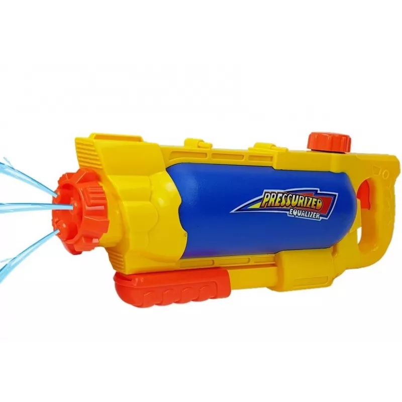 LEAN TOYS Pistola de agua 1450 ml amarillo-azul