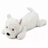 LEAN TOYS perro de peluche West Highland White Terrier mascota de peluche, blanco, 40 cm