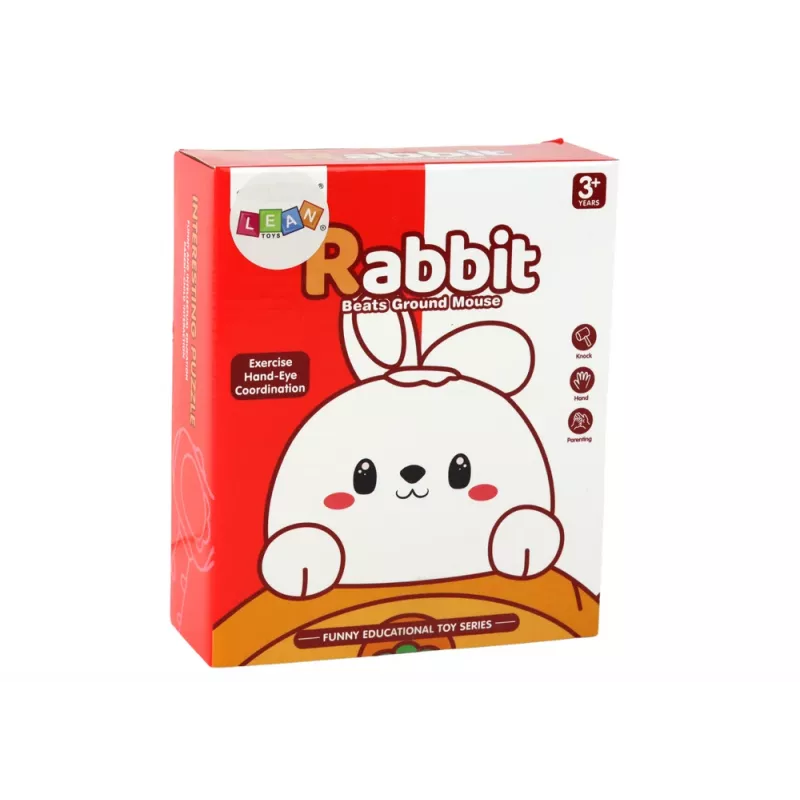 LEAN TOYS Whac-A-Mole Juego arcade morado de conejo que aplasta zanahorias