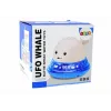 LEAN TOYS Ballena Chorrito de Agua con Soporte Juguete de Baño Blanco
