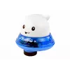 LEAN TOYS Ballena Chorrito de Agua con Soporte Juguete de Baño Blanco